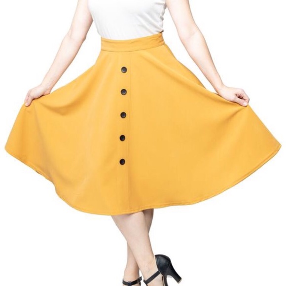 Modcloth Dresses & Skirts - High Waist Skirt Retro Pinup Rockabilly Modcloth